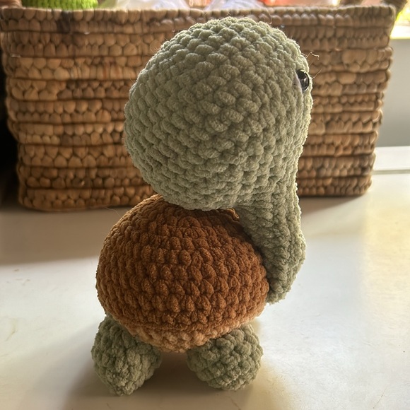 Handmade Crochet Turtle - Picture 5 of 10